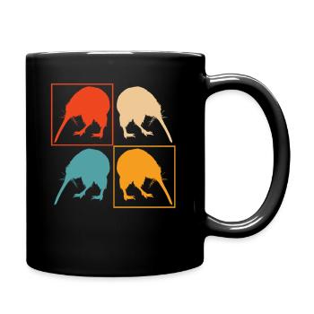 Neuseeland - Tasse einfarbig - Schwarz - Rechts