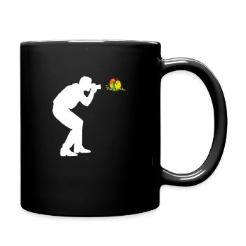 Bird photography animal photographer amateur photographer camera - Full Colour Mug - black - Right