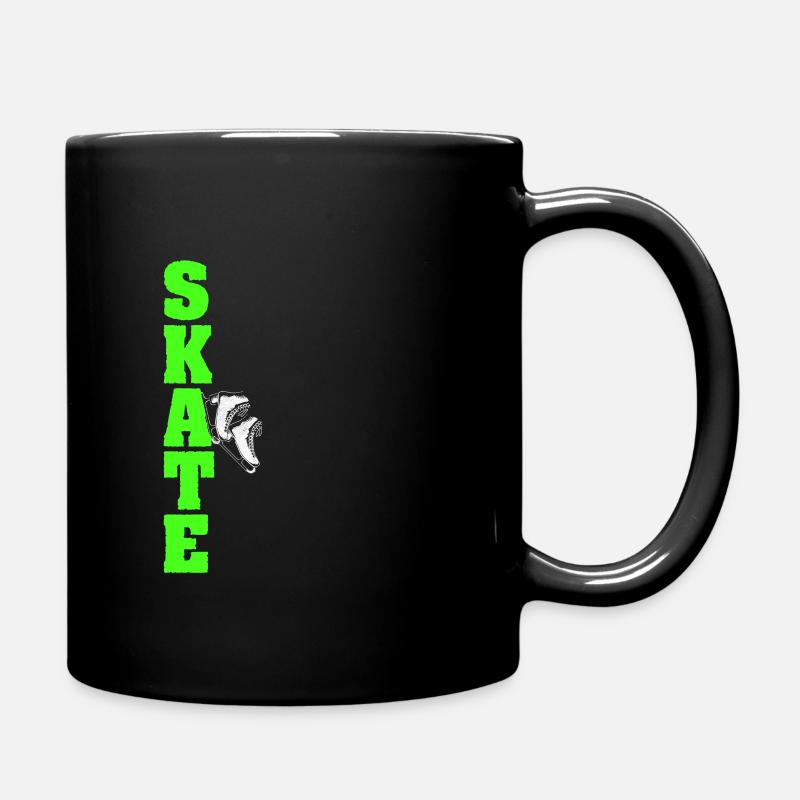 Eislauf Eiskunstlauf Schlittschuh Schlittschuhlauf - Tasse einfarbig - Schwarz