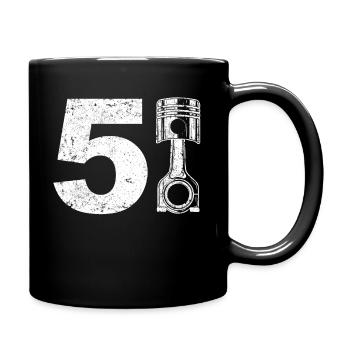 5 cylinder five-cylinder Turbo Tunig - Full Colour Mug - black - Right
