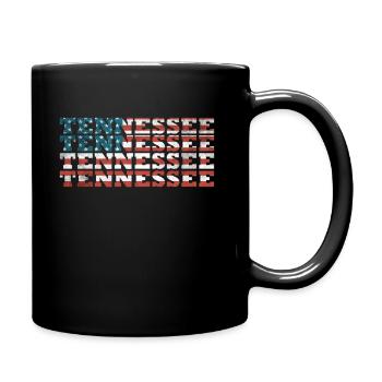 Tennessee États-Unis - Mug uni - noir - Droite