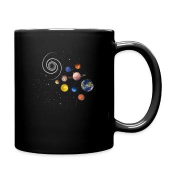 Astronomie - Tasse einfarbig - Schwarz - Rechts