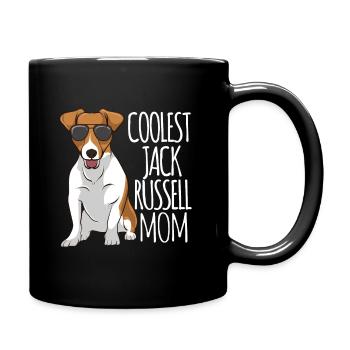 Coolest Jack Russel Mom Jack Russell Terrier - Full Colour Mug - black - Right