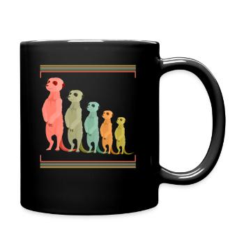 meerkat - Full Colour Mug - black - Right