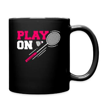 badminton - Mug uni - noir - Droite