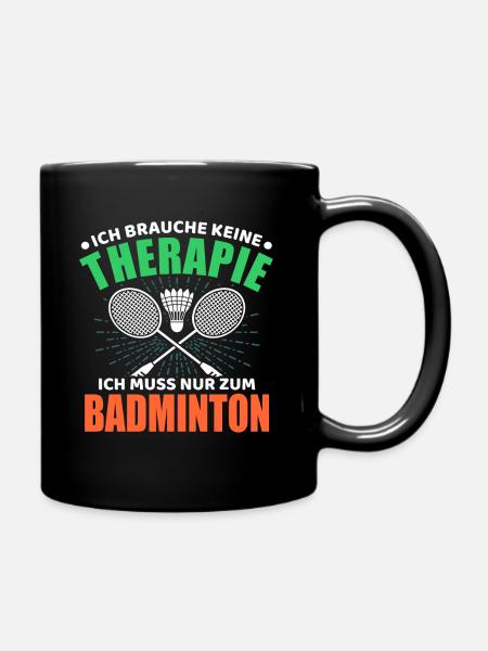 Badminton - Tasse einfarbig - Schwarz