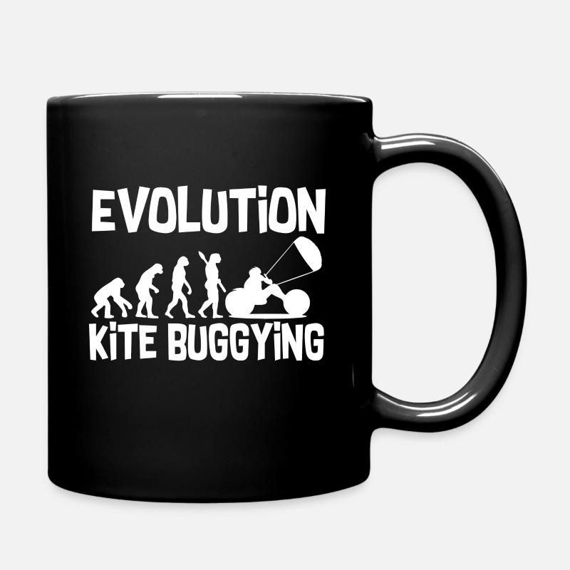 Evolution kite buggying - Full Colour Mug - black