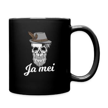 Ja Mei Bayern bayrisch bayrische Sprüche - Tasse einfarbig - Schwarz - Rechts