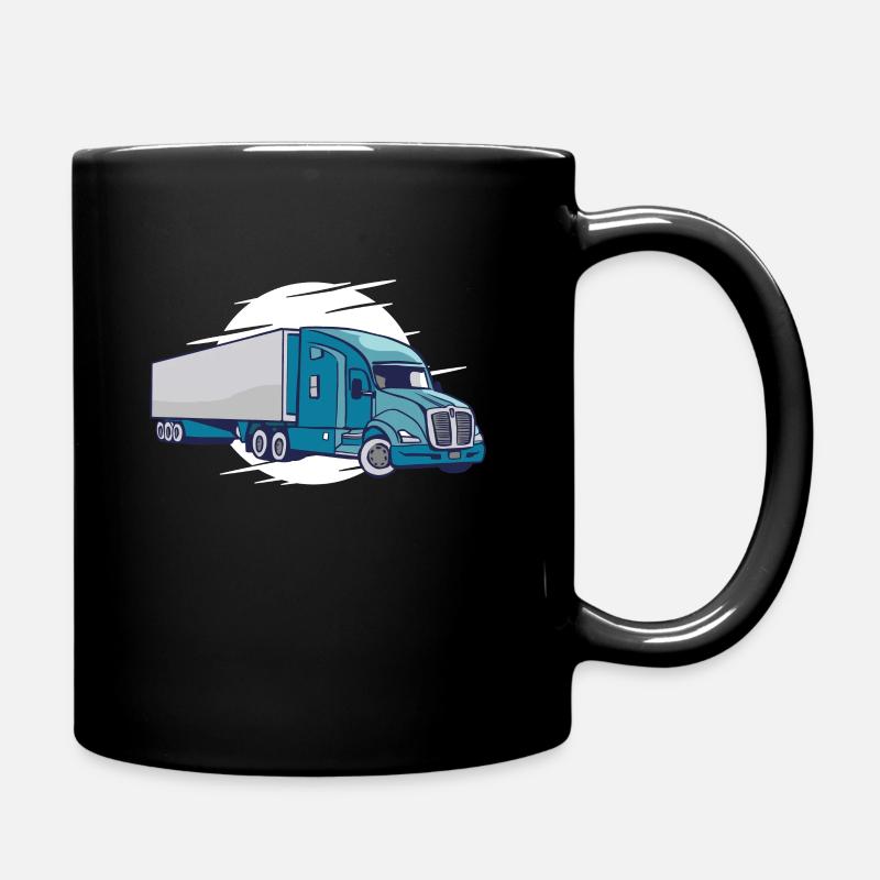LKW - Tasse einfarbig - Schwarz