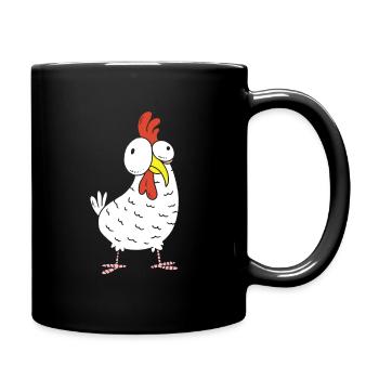 Chicken - Full Colour Mug - black - Right