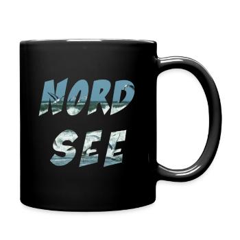 Nordsee - Tasse einfarbig - Schwarz - Rechts