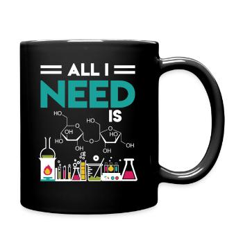 Science physics chemistry gift - Full Colour Mug - black - Right