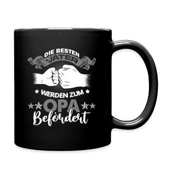 Bester Vater Sohn und Enkel Faust - Tasse einfarbig - Schwarz - Rechts