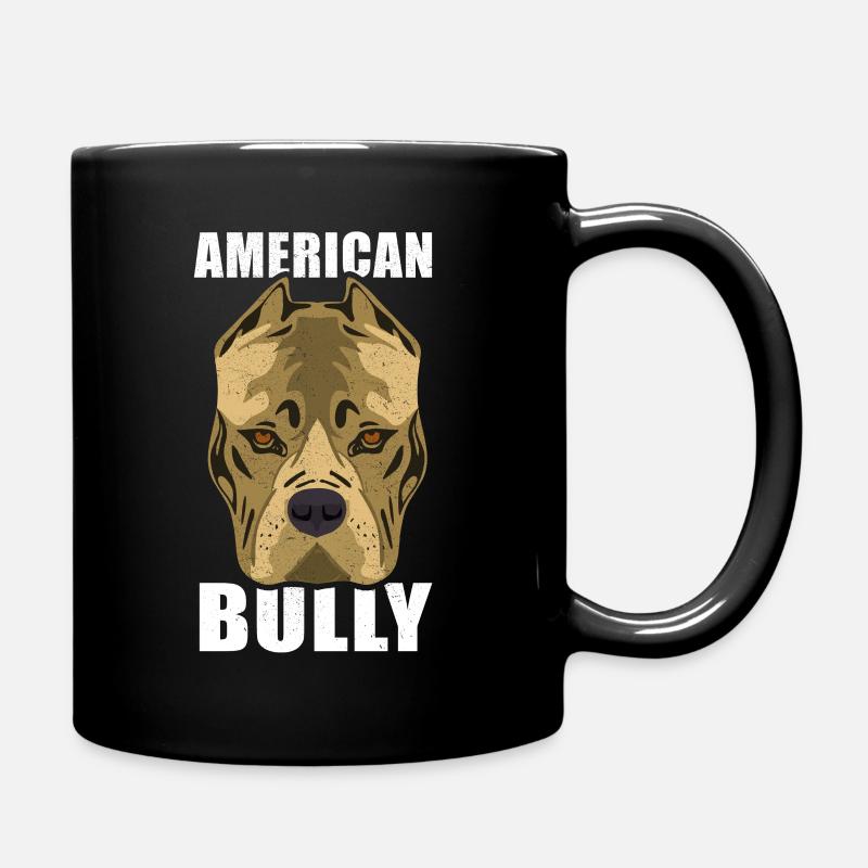 American Bully dog - Full Colour Mug - black
