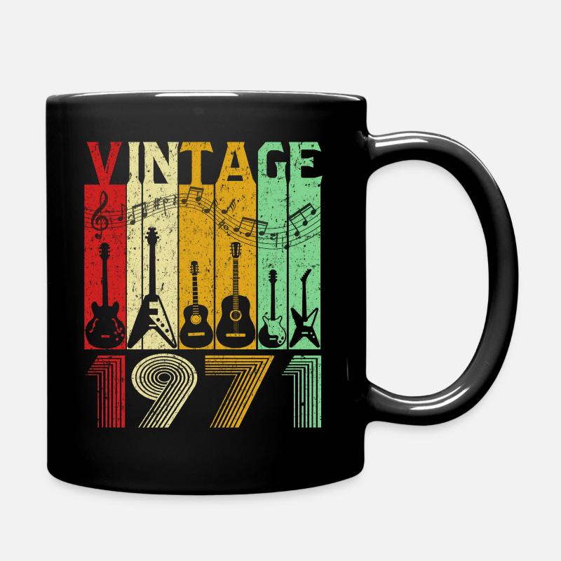 Vintage Guitar 1971 - Tasse einfarbig - Schwarz