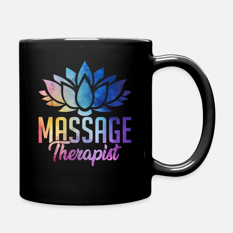 Massage therapist - Full Colour Mug - black