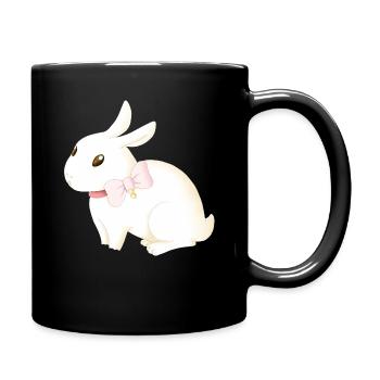 rabbit - Full Colour Mug - black - Right