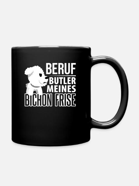 Bichon Frise Bichon Frisé - Tasse einfarbig - Schwarz