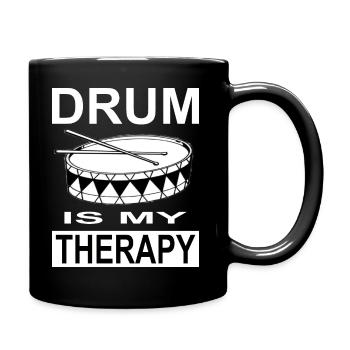 Tambours - Mug uni - noir - Droite