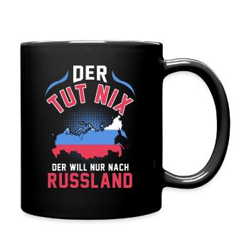 Russland Moskau Sommer Urlaub Reise Sibirien - Tasse einfarbig - Schwarz - Rechts