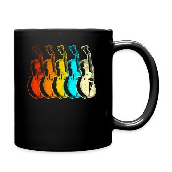 Violine - Tasse einfarbig - Schwarz - Rechts