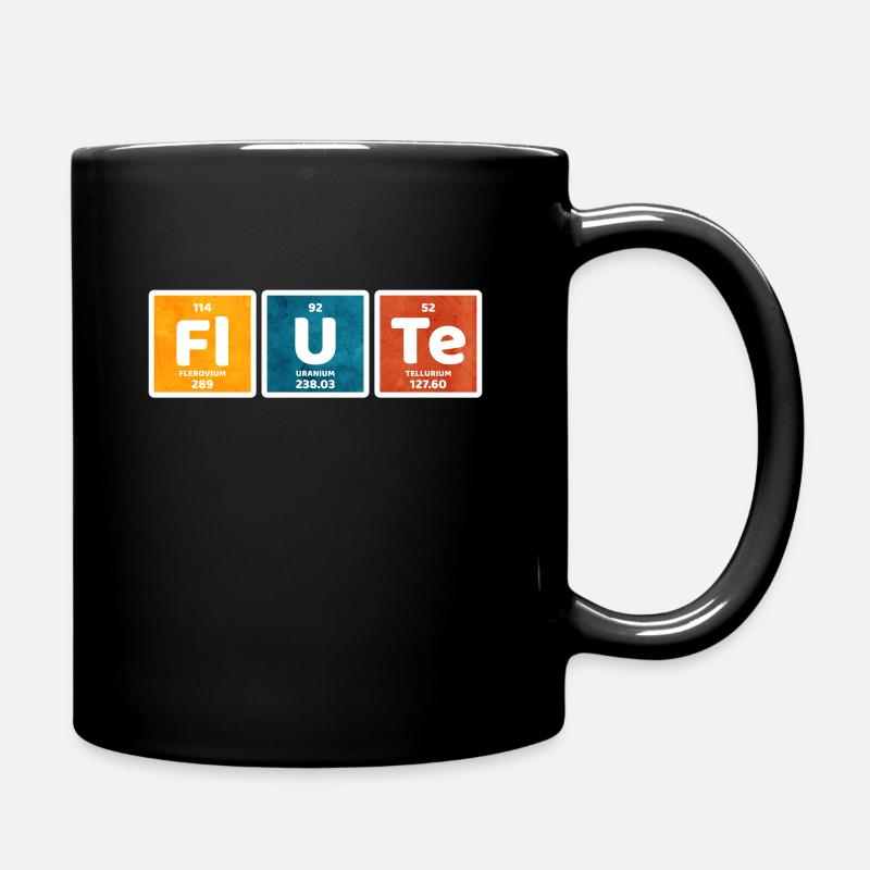 flûte - Mug uni - noir