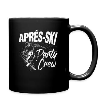 Apres Ski Aprés Ski Skihütte Piste - Tasse einfarbig - Schwarz - Rechts