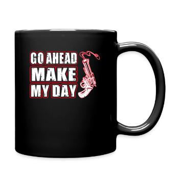 Go Ahead Make my Day. 3-01 - Full Colour Mug - black - Right