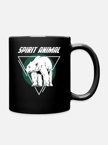 Ours blanc - Mug uni - noir