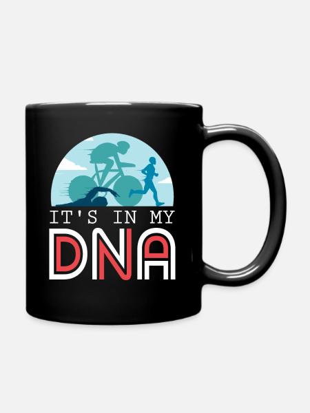 Triathlon Triathlet - It's in my DNA - Tasse einfarbig - Schwarz