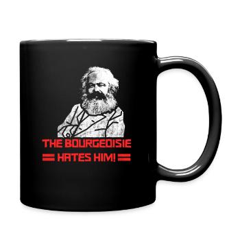 The Bourgeoisie Hates Him Shirt Karl Marx Tshirt F - Full Colour Mug - black - Right