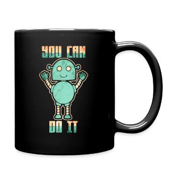 Robots robotics science future - Mug uni - noir - Droite