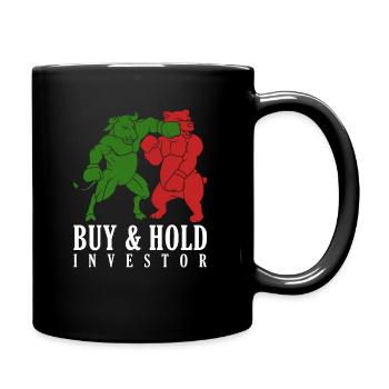 Buy & hold investor - Full Colour Mug - black - Right
