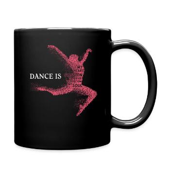 Ballet dance is my heart dancing dancer - Full Colour Mug - black - Right