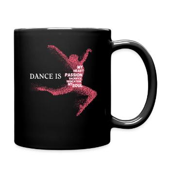 Ballet dance is my heart my soul ballet teacher - Full Colour Mug - black - Right