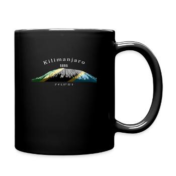 Kilimanjaro, Kilimanjaro, Africa's highest mountain - Full Colour Mug - black - Right