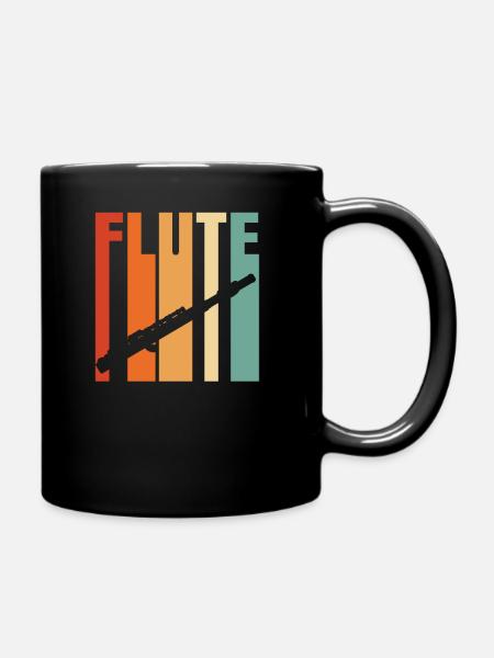 flute - Full Colour Mug - black