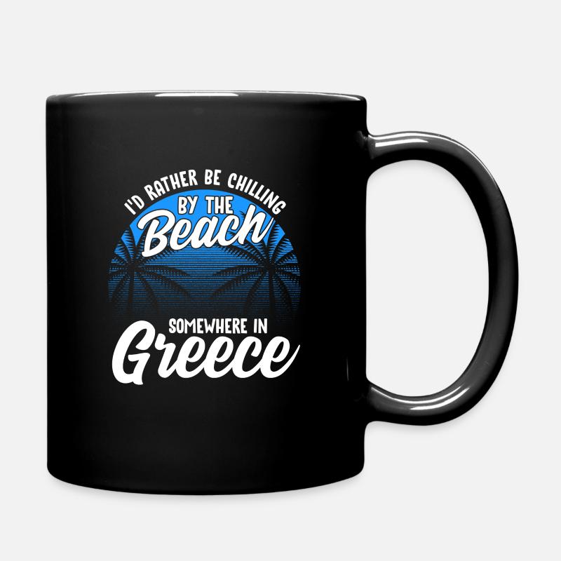 Griechenland - Tasse einfarbig - Schwarz