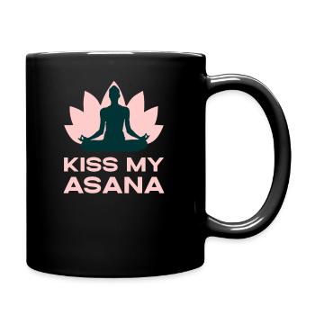 Asana Yoga Asana Yoga Asana Yoga - Full Colour Mug - black - Right