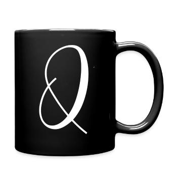 Q - Tasse einfarbig - Schwarz - Rechts