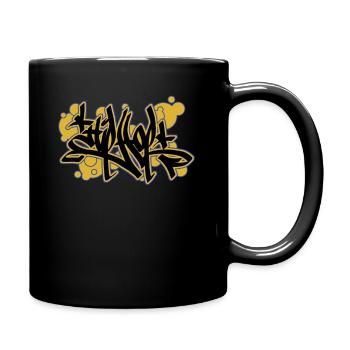 Graffiti hip hop - Mug uni - noir - Droite