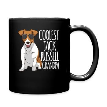 Coolest Jack Russel Grandpa Jack Russell Terrier - Full Colour Mug - black - Right