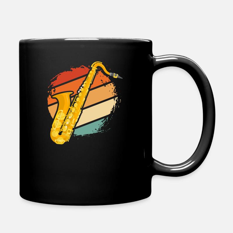 saxophone - Mug uni - noir