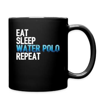Water polo water polo water polo player gift - Full Colour Mug - black - Right