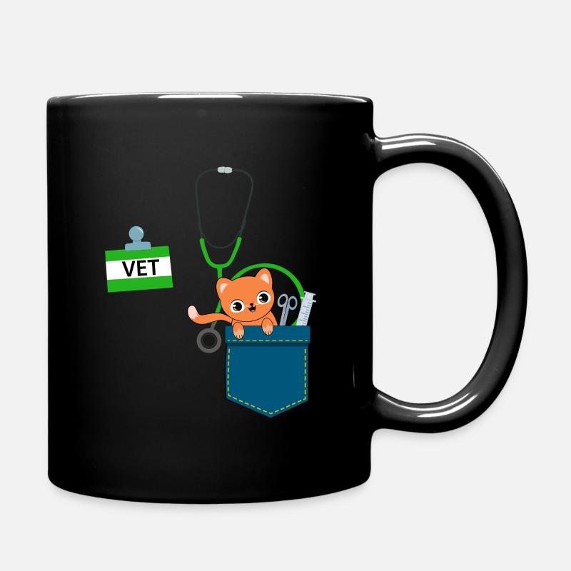 Vétérinaire Chiens - Vétérinaire - Mug uni - noir