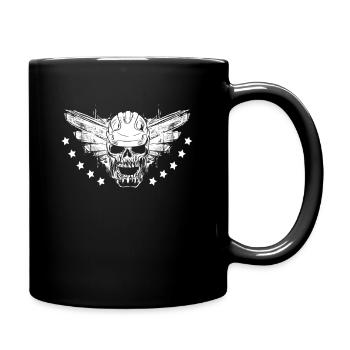 construction worker - Full Colour Mug - black - Right