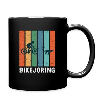 Bikejöring Zughundesport Hundesport Geschenkidee - Tasse einfarbig - Schwarz - Rechts