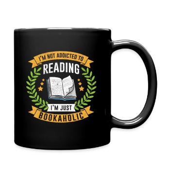 Buch - Tasse einfarbig - Schwarz - Rechts