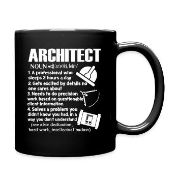 Architekt Architekt Definition - Tasse einfarbig - Schwarz - Rechts