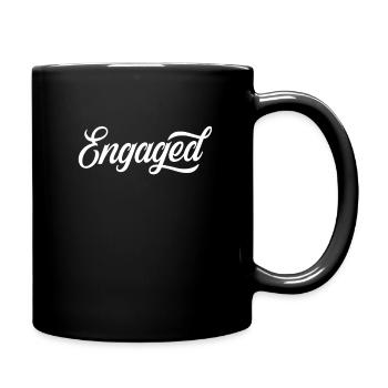 Heiratsantrag Verlobt Antrag Verlobung Verlobter - Tasse einfarbig - Schwarz - Rechts